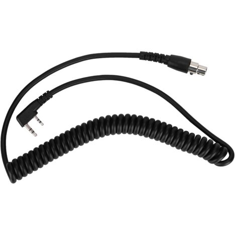 Câble de bobine 2 broches vers 5 broches pour radios Kenwood, HYT, Baofeng, Relm et casques