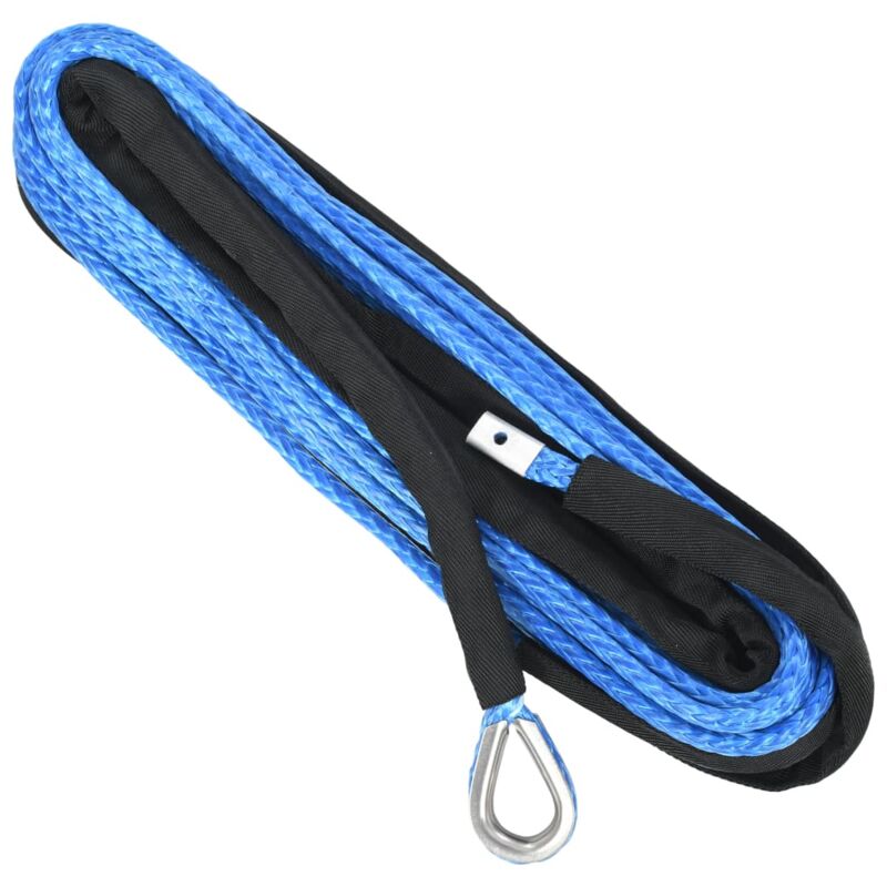 

vidaXL Cable de cabrestante azul 9 mm x 26 m - Azul
