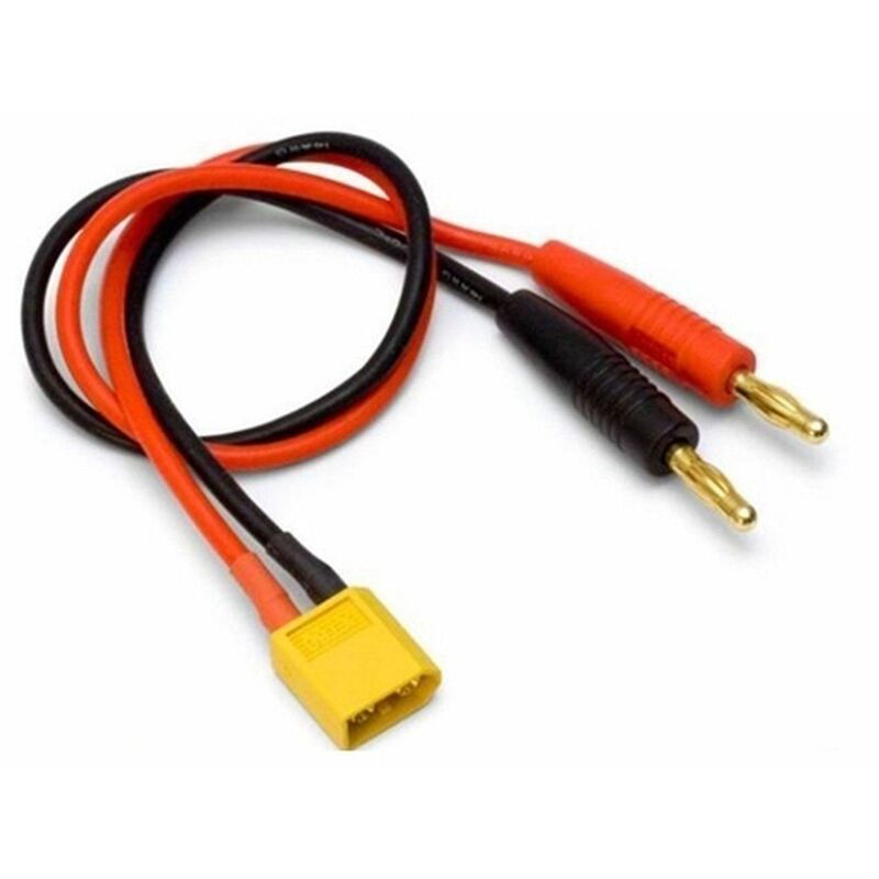 

Amass - CABLE DE CARGA DE BANANA 4MM. A CONECTOR XT60 BATERIA 15CM
