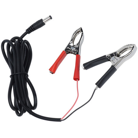 Câble de charge avec pinces crocodile pour batteries 12V‑24V, connecteur adaptateur 1,5 mètres