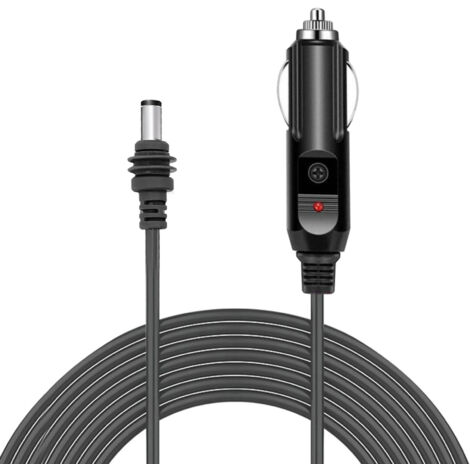 Câble de Charge DC pour Véhicules 18AWG IP68 16.4ft - Cordon d'Alimentation Imperméable Extérieur pour Voitures, Camions et Bateaux