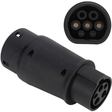 Câble de charge électrique type 1 vers type 2,Adaptateur de chargeur de voiture,16A/32A 7.2 kW,Adaptateur de chargeur type 1 vers type 2