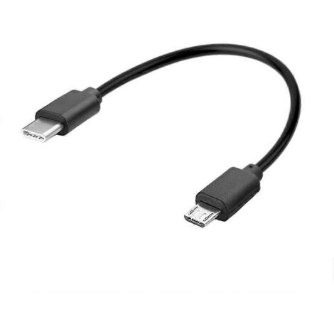 Câble de Charge Micro USB Femelle vers USB Type C Mâle 30cm pour Téléphone