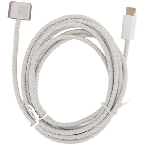 Câble de Charge Rapide USB-C vers MagSafe 3 140W pour MacBook Pro M1/M2 2021-2023, Gris Foncé