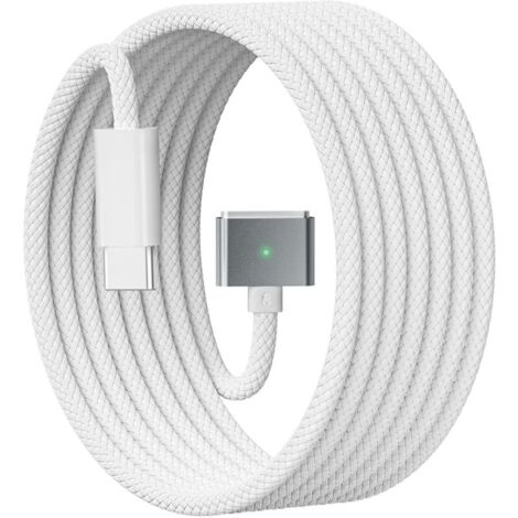 Câble de charge Type C vers Magsafe 3 – 140W PD charge rapide – Compatible MacBook Pro/Air 2021-2023 – Longueur 2m