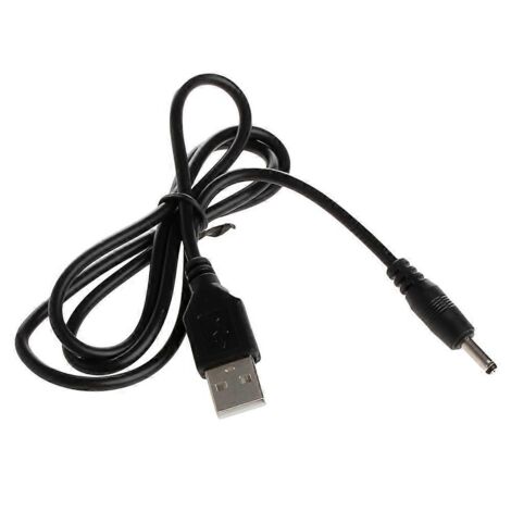 Câble de charge USB A mâle vers jack 3,5 x 1,35 mm, résistant