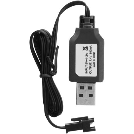 Câble de charge USB pour voiture RC 7.4V avec protection contre surcharge et surintensité - Chargeur de batterie pour avion RC