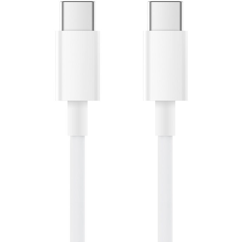 Cable De Charge Xiaomi Usb C 100W Type C Cable De Donnees Usb C Vers Usb C (1,5 M 5A) Compatible Avec Samsung Galaxy/Huawei/Xiaomi, Blanc