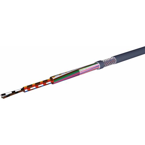 Câble de commande Blindé CAE Groupe HIFLEX-CY, 7 x 0,75 mm², 18AWG, gaine PVC Gris