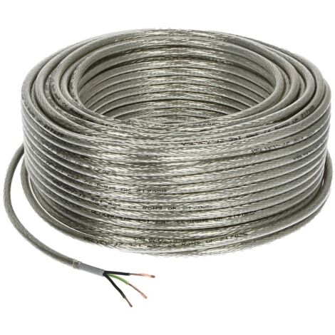 Câble de commande blindé en PVC 3 x 1 mm² avec conducteur de protection