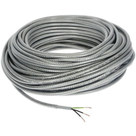 Câble de commande blindé en PVC 3 x 1,5 mm² avec conducteur de protection