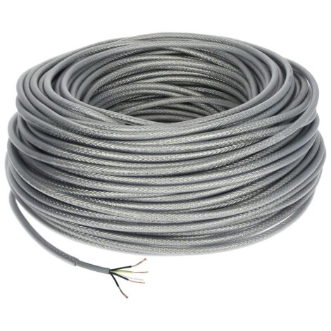 Câble de commande blindé en PVC 4 x 0,75 mm² avec conducteur de protection