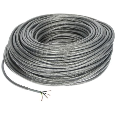 Câble de commande blindé en PVC 4 x 1,0 mm² avec conducteur de protection