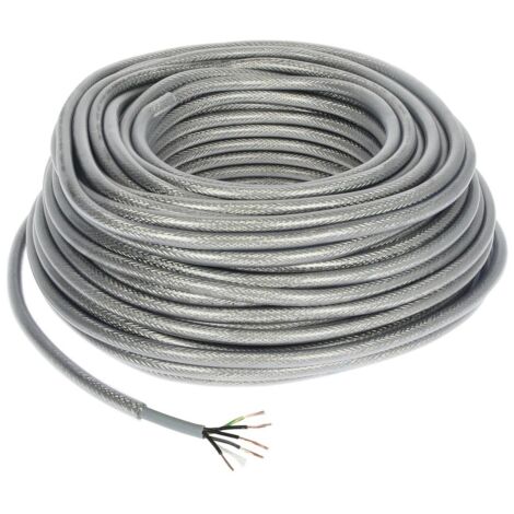 Câble de commande blindé en PVC 5 x 0,75 mm² avec conducteur de protection
