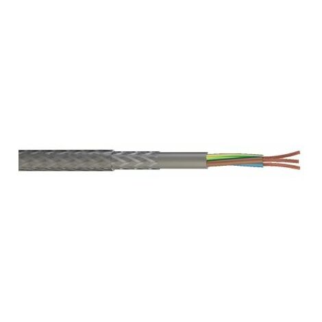 Câble de commande Blindé RS PRO 300/500V, 3 x 1,5 mm², gaine PVC, 10m ( Prix pour sachet de 10 Mètres )