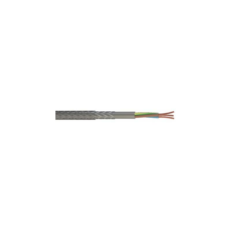 Rs Pro - Câble de commande Blindé 300/500V, 3 x 1,5 mm², gaine pvc, 10m ( Prix pour sachet de 10 Mètres )