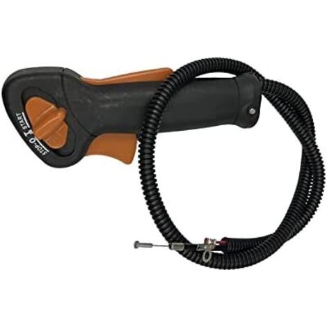 Câble de commande d'accélérateur pour débroussailleuse avec poignée - Kit d'assy (ancien style) compatible Stihl FS120 FS250 Pièce rechange OEM 4128-790-1301