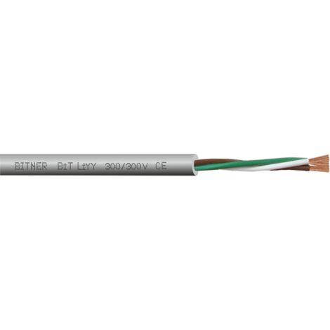 Câble de commande LIYY 300/300V 6x1 gris Bitner S30131