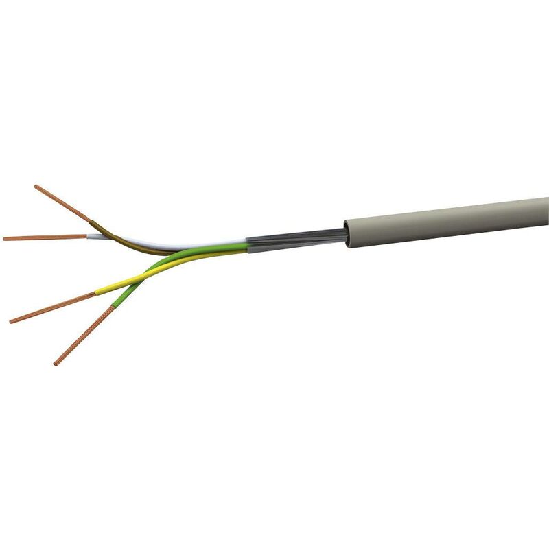 VOKA Kabelwerk LiYY Câble de commande 4 x 0.75 mm² gris (RAL 7001) LIYY4X075 100 m Y121061