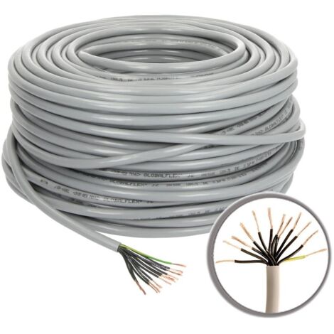 Câble de commande PVC 12 x 0,75 mm² avec conducteur de protection