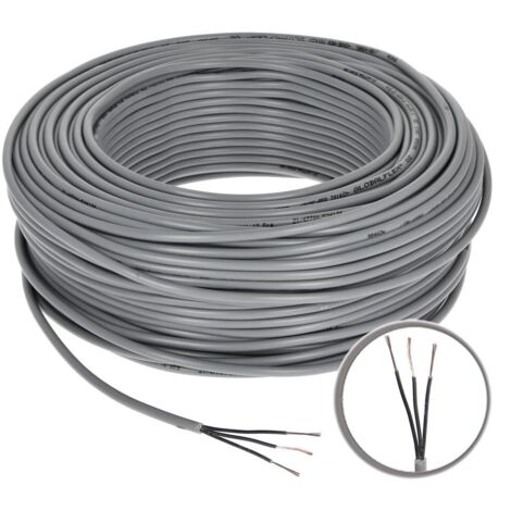 Câble de commande PVC 3 x 0,5 mm² sans conducteur de protection