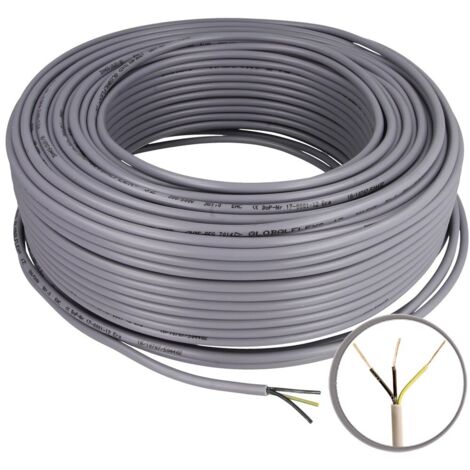 Câble de commande PVC 3 x 1,0 mm² avec conducteur de protection
