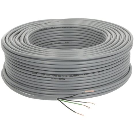 Câble de commande PVC 4 x 0,5 mm² avec conducteur de protection