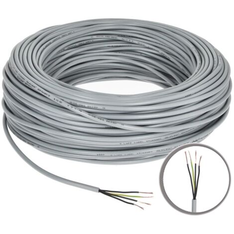 Câble de commande PVC 4 x 0,75 mm² avec conducteur de protection