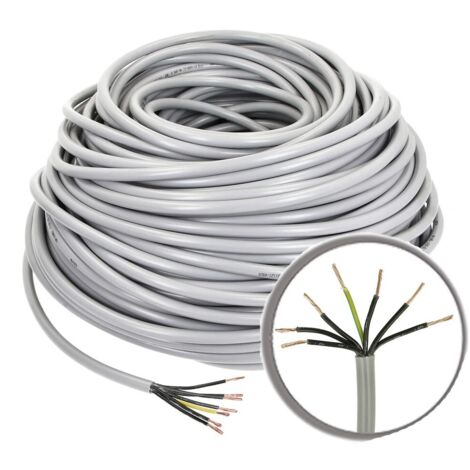 Câble de commande PVC 7 x 2,5 mm² avec conducteur de protection