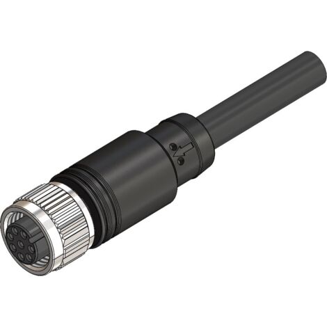 Câble de commande RS PRO 8 conducteurs , M12 Femelle, 2m ( Prix pour 1 )