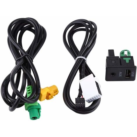 Câble de Commutateur Auxiliaire, Keenso AUX Adaptateur de Câble USB avec Faisceau de Câbles pour Série 3 E87 E90 E91 E92 X5 X6