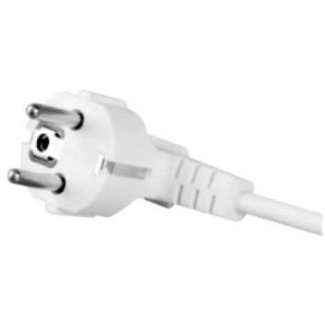 CABLE DE CONEXIÓN CON ENCHUFE ANGULADO 31 OHMIO 3M BLANCO - E+20-002