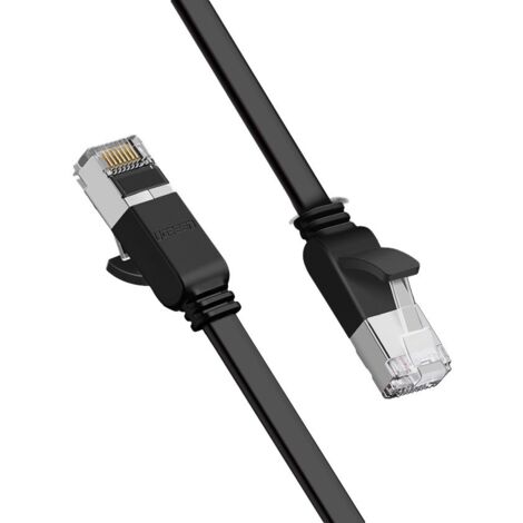 Cable de conexión plano Cable de red Ethernet RJ45 Cat 6 UTP 1000 Mbps 0,5 m