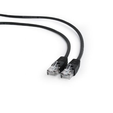Cable de conexión UTP Cat. 5E de 3 m Gembird PP12-3M negro (PP12-3M/BK)