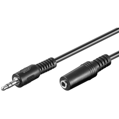 Câble de Connexion Audio AUX, 3,5 mm Stéréo 3 Pôles, Slim, CU, Connecteur Jack 3,5 mm (3 broches, stéréo)  Connecteur Jack 3,5 mm (3 broches, stéréo). Longueur de câble 1 m