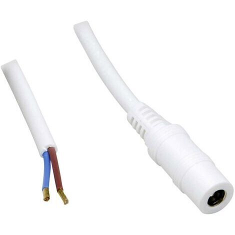 CÂBLE DE CONNEXION BASSE TENSION TRU COMPONENTS TC-2511324 DC FEMELLE - CÂBLE, EXTRÉMITÉS OUVERTES 5.50 MM 2.10 MM 1 M