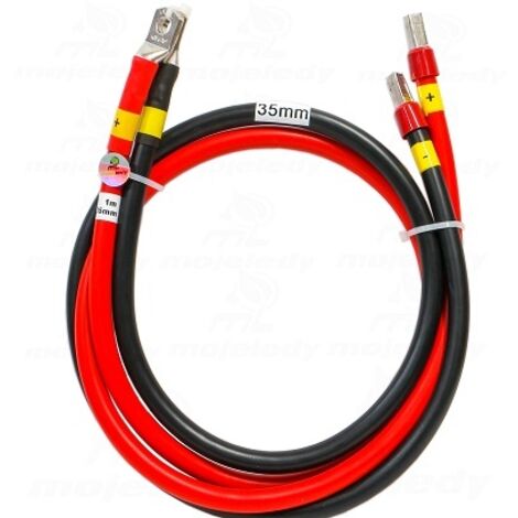 Câble de connexion batterie onduleur 2x 100 cm 35