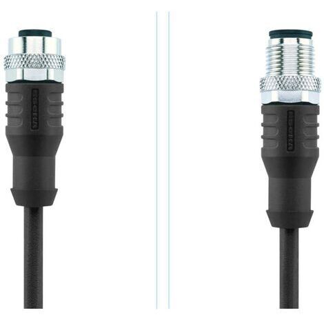 Câble de connexion blindé M12 pour capteurs/actionneurs "Automation Line" Escha AL-WAKS12-2-AL-WASS1