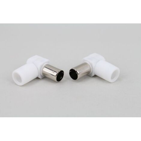 Câble de connexion d'antenne TV coudé à 90 degrés de 9,5 cm, antenne sans soudure, tête coudée à angle droit, câble vidéo
