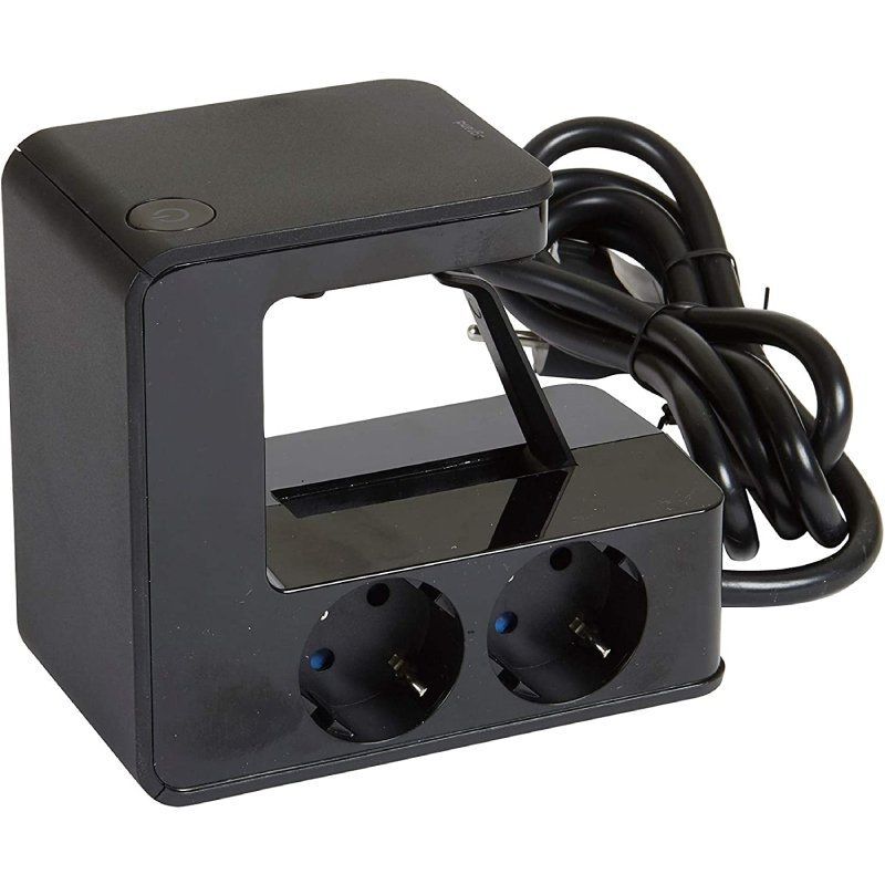 Bloc multiprises withclip Legrand upower 694812/ 4 prises of current/ 2 usb-a/ noir