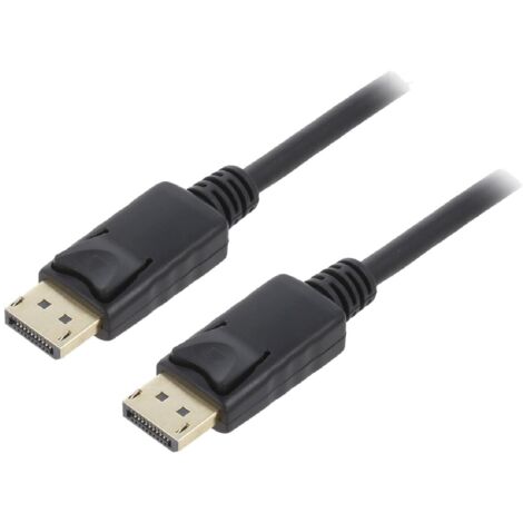 Cable de connexion DisplayPort 4K male vers DP male 1m - Noir