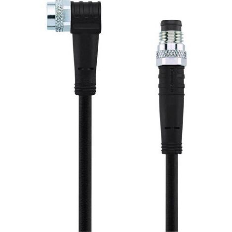 Câble de connexion M8 pour capteurs/actionneurs Automation Line Escha AL-SWKP4-2-AL-SSP4/S370 8044026 Pôle: 4 Contenu