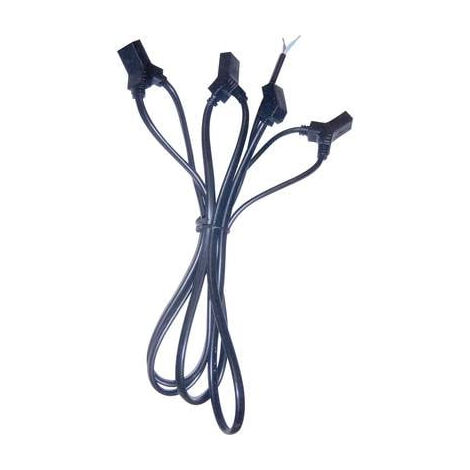 CÂBLE DE CONNEXION POUR VENTILATEUR 4 SORTIES WALLAIR N40986 NOIR 40186