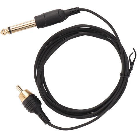 Câble de Connexion RCA pour Tatouage - 6.2ft, Stable et Professionnel, Idéal pour Salon