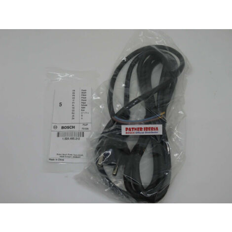 Câble de connexion réseau 1604460312 – Longueur 2,65 m – Section 2 x 0,75 mm² – Pour meuleuses angulaires Bosch