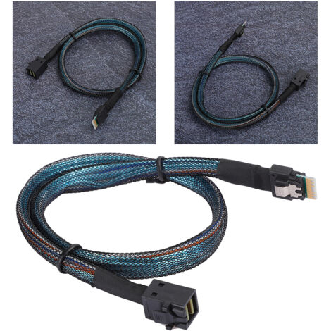 Câble de connexion SAS Slim 38P vers SFF-8643 HD pour serveur et transmission de données