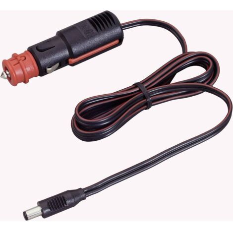 Câble de connexion universel 2m – Charge max 8A – Tension 12V/24V – Connecteur creux 2,1 x 5,5 mm – Outil d'extraction intégré – Procar - Y764421