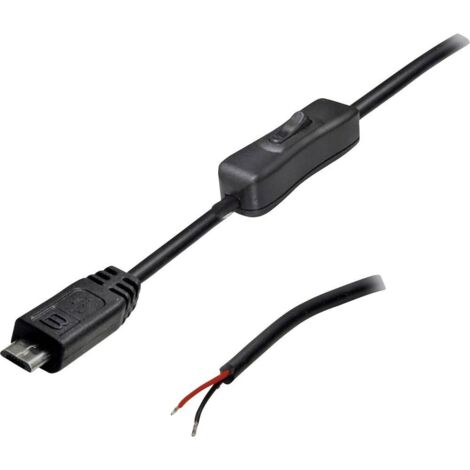 Câble de connexion USB avec interrupteur mâle, droit 2 pôles utilisés TC-2509036 TRU COMPONENTS Contenu: 1 pc(s) D935241