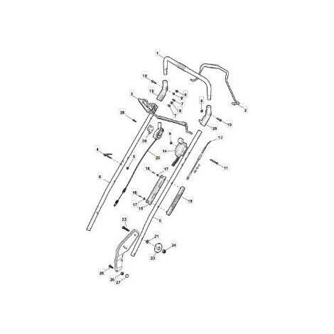 CABLE DE CONTROL BBC WESCON NP53 (25 ORIGINAL STIGA - 381030081/0
