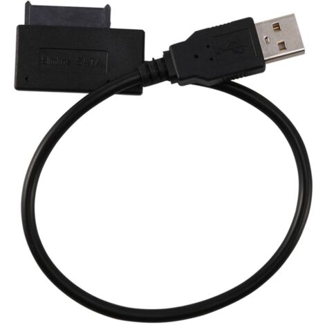 Câble De Conversion Adaptateur Usb 2.0 Vers Mini Sata Ii 7 + 6 13 Broches pour Ordinateur Portable Drive Slimline Cd / Dvd Rom
